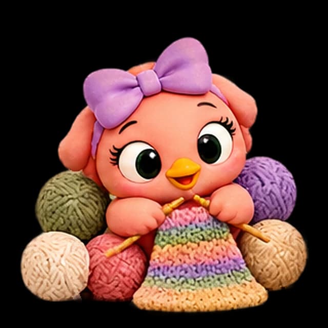 Accessoires pour tricoter avec plusieurs couleurs
