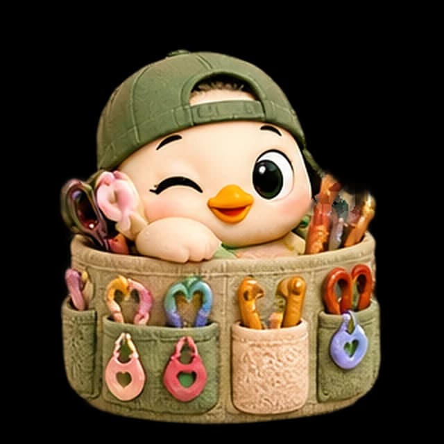 Rangements pour crochets et accessoires de tricot